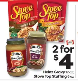Weis Markets Heinz Gravy 12 oz Stove Top Stuffing 6 oz offer
