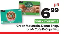 Weis Markets Green Mountain, Donut Shop, or McCafe K-Cups offer