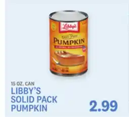 Kings Food Markets LIBBY'S SOLID PACK PUMPKIN offer