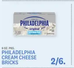 Kings Food Markets PHILADELPHIA CREAM CHEESE BRICKS offer