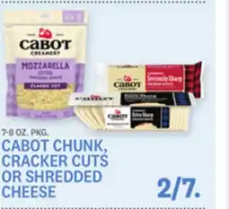 Kings Food Markets CABOT CHUNK, CRACKER CUTS OR SHREDDED CHEESE offer
