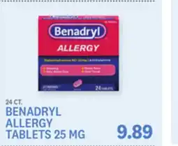 Kings Food Markets BENADRYL ALLERGY TABLETS 25 MG offer