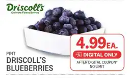 Kings Food Markets DRISCOLL'S BLUEBERRIES offer