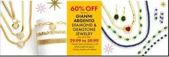 Boscov's GIANNI ARGENTO DIAMOND & GEMSTONE JEWELRY offer