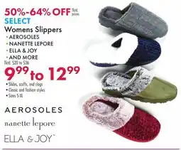 Boscov's SELECT Womens Slippers offer