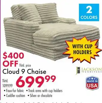 Boscov's Cloud 9 Chaise offer