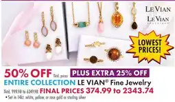 Boscov's LE VIAN Fine Jewelry offer