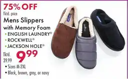 Boscov's Mens Slippers with Memory Foam offer