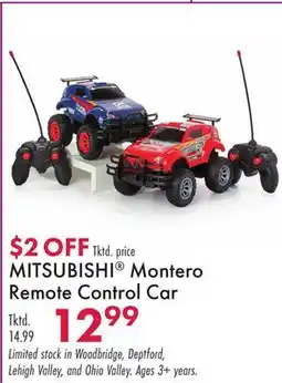 Boscov's MITSUBISHI Montero Remote Control Car offer