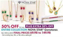 Boscov's COLLECTION NOVA STAR Gemstones offer