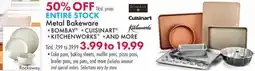 Boscov's ENTIRE STOCK Metal Bakeware offer