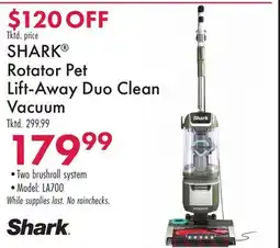 Boscov's SHARK Rotator Pet Lift-Away Duo Clean Vacuum offer