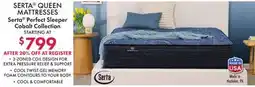 Boscov's SERTA QUEEN MATTRESSES Serta Perfect Sleeper Cobalt Collection offer