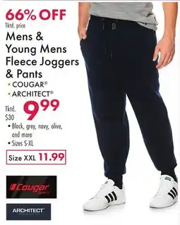 Boscov's Mens & Young Mens Fleece Joggers & Pants offer