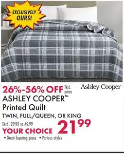 Boscov's ASHLEY COOPER Printed Quilt offer