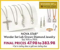 Boscov's NOVA STAR Wonder Set Lab Grown Diamond Jewelry offer