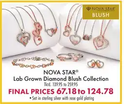 Boscov's NOVA STAR Lab Grown Diamond Blush Collection offer