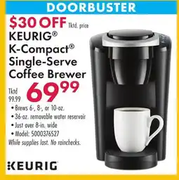 Boscov's KEURIG K-Compact Single-Serve Coffee Brewer offer