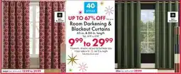 Boscov's Room Darkening & Blackout Curtains offer