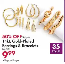 Boscov's 14kt. Gold-Plated Earrings & Bracelets offer
