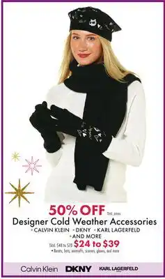 Boscov's Designer Cold Weather Accessories offer