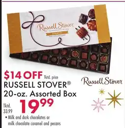 Boscov's RUSSELL STOVER 20-oz. Assorted Box offer