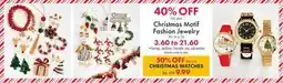 Boscov's Christmas Motif Fashion Jewelry offer