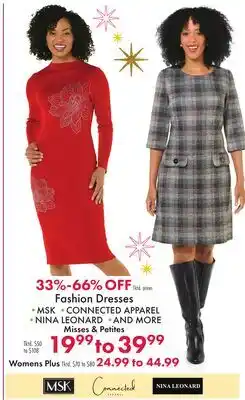 Boscov's Fashion Dresses offer