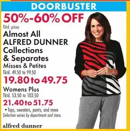 Boscov's All ALFRED DUNNER Collections & Separates offer
