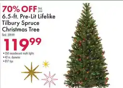 Boscov's 6 5-ft. Pre-Lit Lifelike Tilbury Spruce Christmas Tree offer
