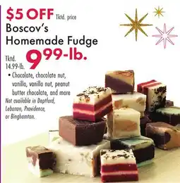 Boscov's Boscov's Homemade Fudge offer
