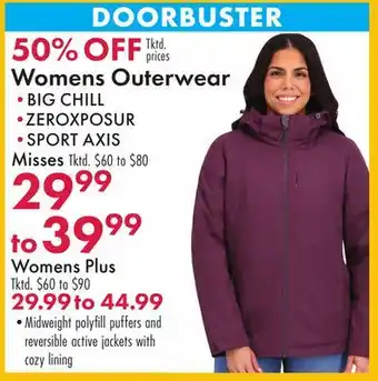 Boscov's Womens Outerwear offer