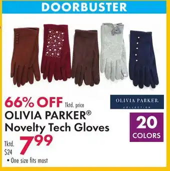 Boscov's OLIVIA PARKER Novelty Tech Gloves offer