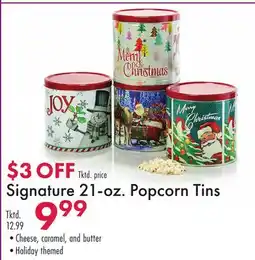 Boscov's Signature 21-oz. Popcorn Tins offer