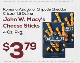 DeCicco & Sons John W. Macy's Cheese Sticks offer