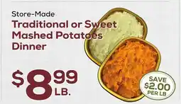 DeCicco & Sons Traditional or Sweet Mashed Potatoes Dinner offer