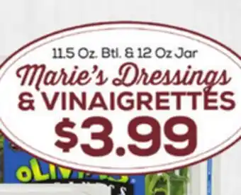 DeCicco & Sons Marie's Dressings & VINAIGRETTES offer