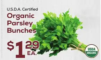 DeCicco & Sons Organic Parsley Bunches offer