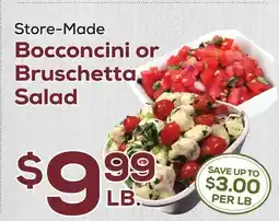 DeCicco & Sons Bocconcini or Bruschetta Salad offer