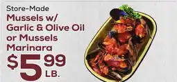 DeCicco & Sons Mussels w/Garlic & Olive Oil or Mussels Marinara offer