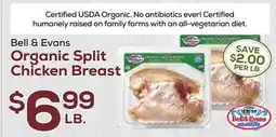 DeCicco & Sons Bell & Evans Organic Split Chicken Breast offer