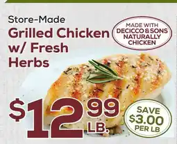 DeCicco & Sons Grilled Chicken w/Fresh Herbs offer