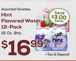 DeCicco & Sons Hint Flavored Water 12-Pack offer