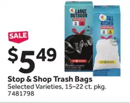 Stop&Shop Stop & Shop Trash Bags offer