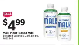 Stop&Shop Malk Plant-Based Milk offer