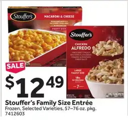Stop&Shop Stouffer's Family Size Entrée offer
