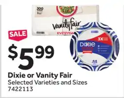 Stop&Shop Dixie or Vanity Fair offer