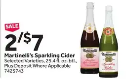 Stop&Shop Martinelli's Sparkling Cider offer