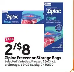 Stop&Shop Ziploc Freezer or Storage Bags offer