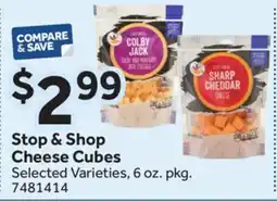 Stop&Shop Stop & Shop Cheese Cubes offer